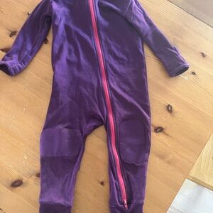 Iksplor Merino Wool Baby Adventure Zippy 6-12 month huck-it-berry